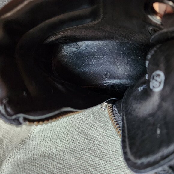 Zadig & Voltaire Black Suede Low Combat-Style Boots - EUC - Picture 12 of 14